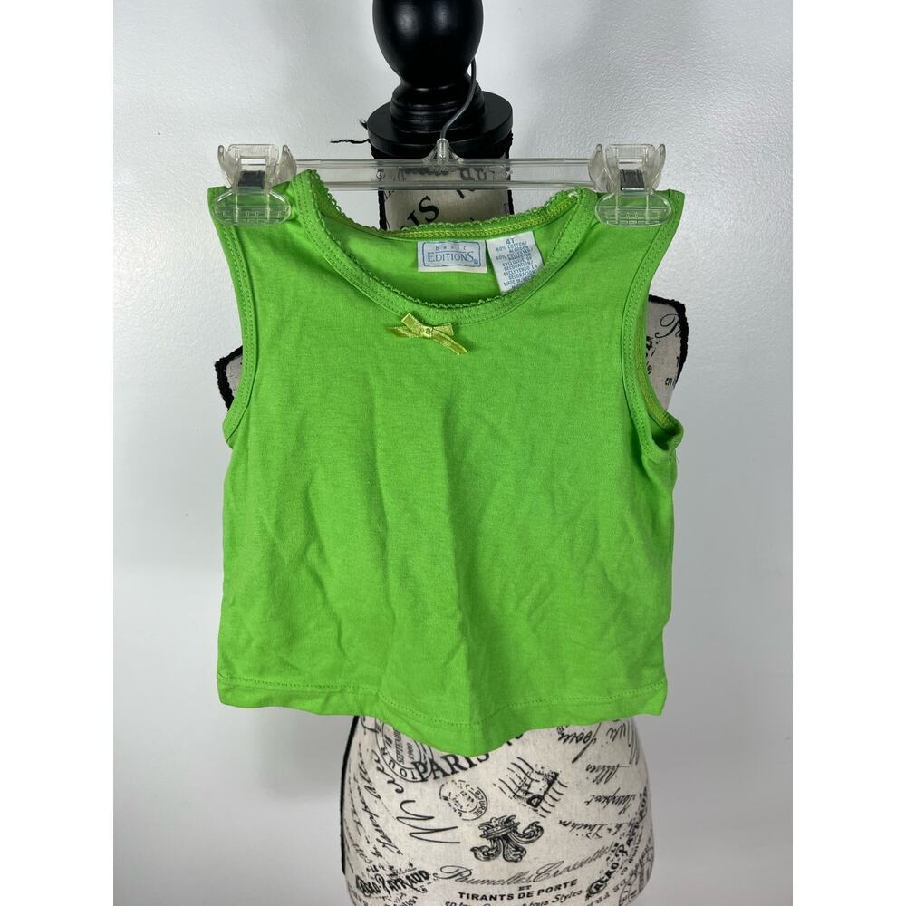 Vintage Basic Editions 4T Green tank top